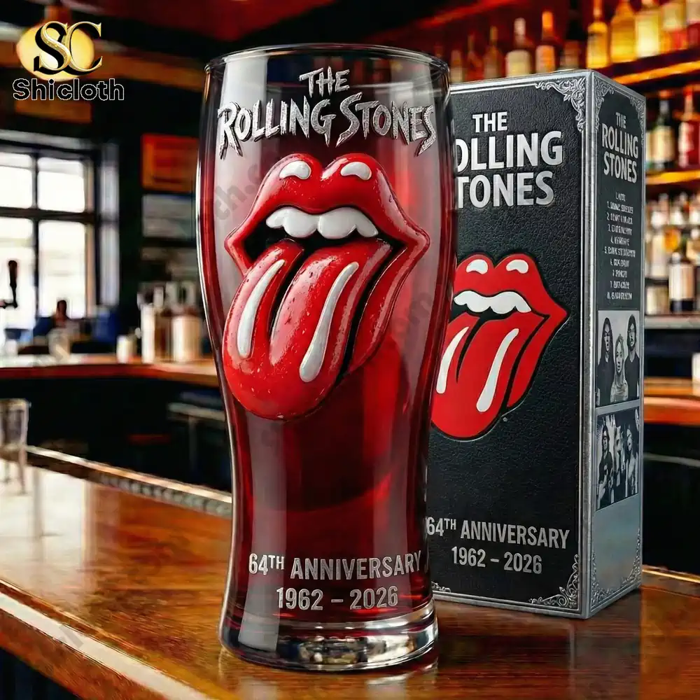 Alternative view of The Rolling Stones 64th Anniversary Heritage Glass