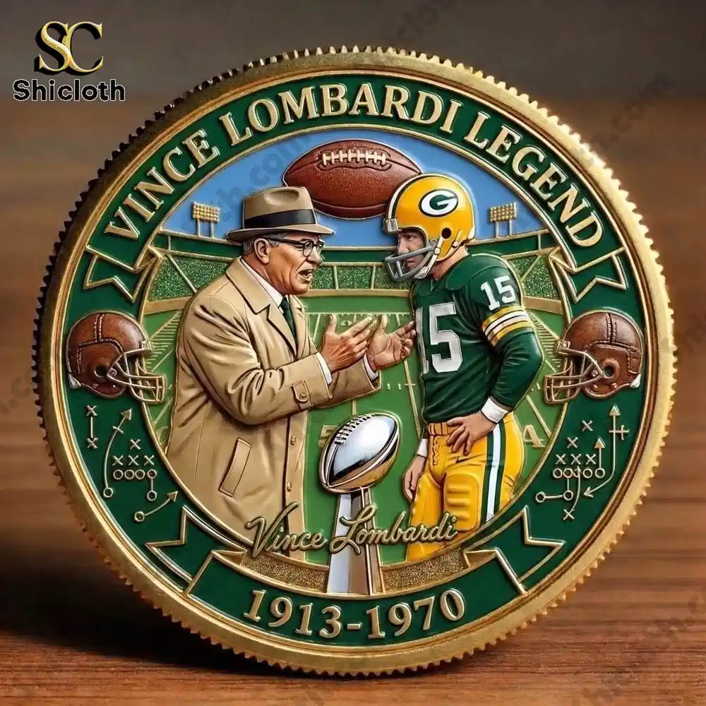 Alternative view of Vince Lombardi Legend Commemorative Coin