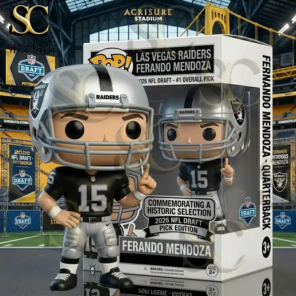 Alternative view of 2026 Fernando Mendoza Las Vegas Raiders NFL Draft #1 Pick Pop!