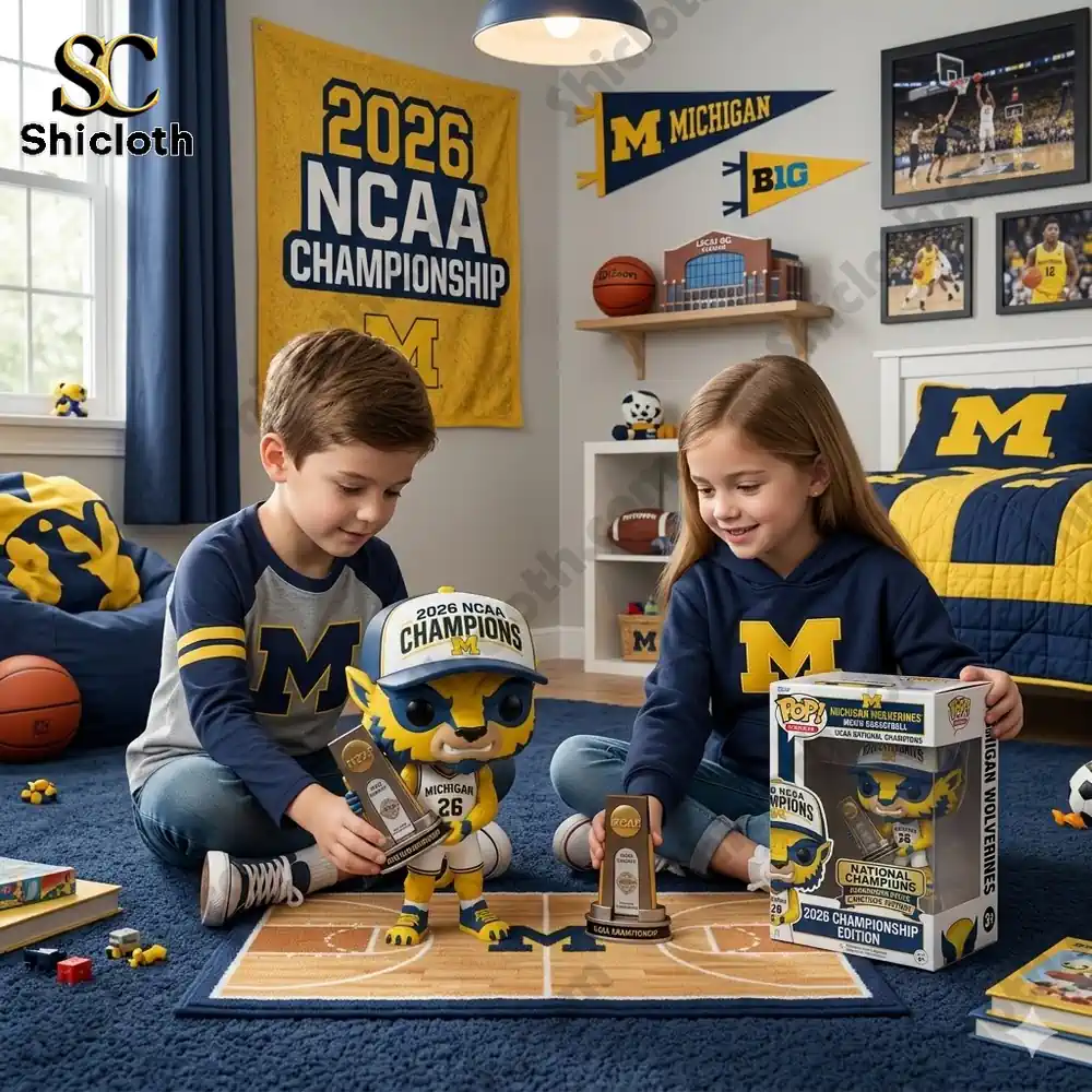 Alternative view of 2026 Michigan Wolverines National Championship Commemorative Pop! Figure