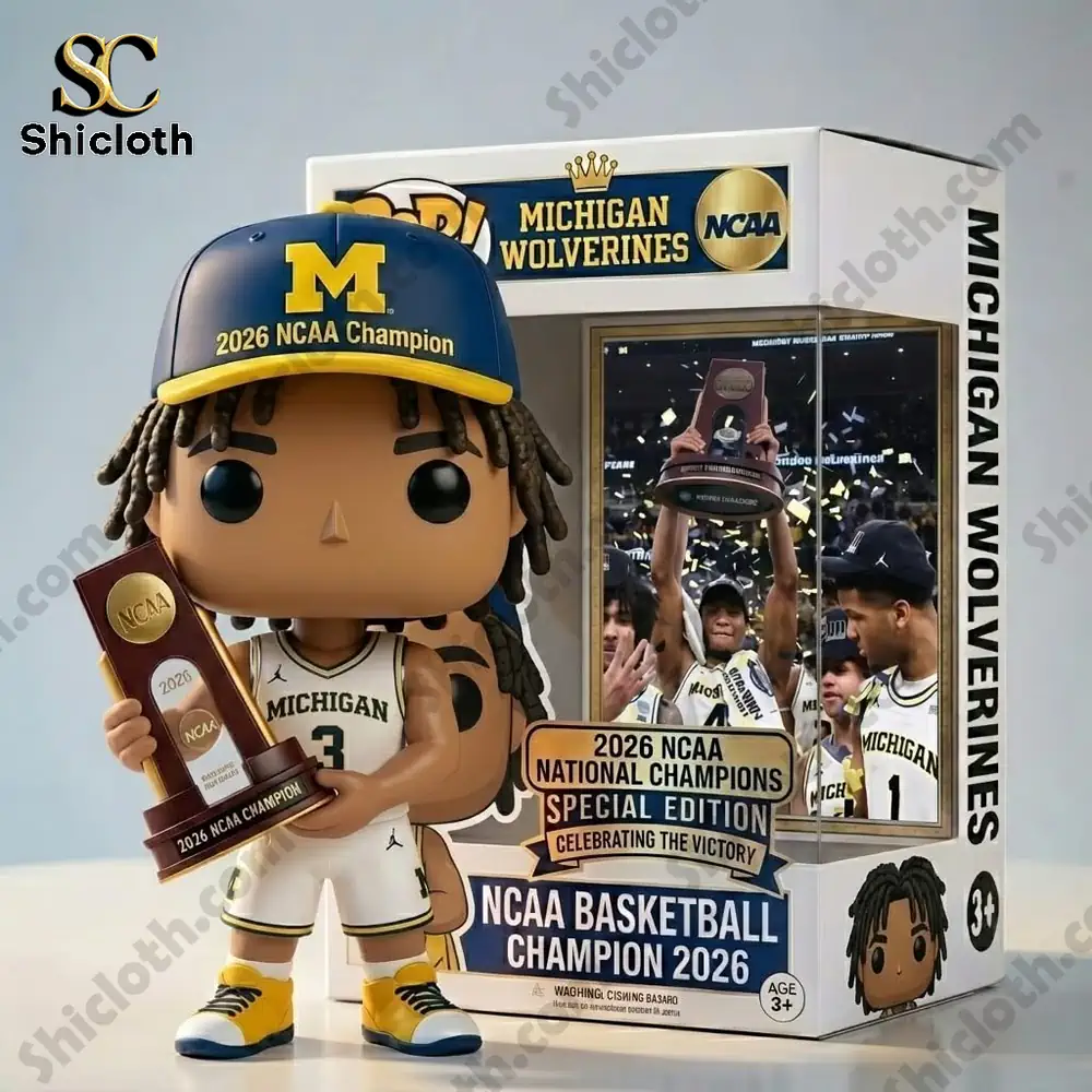 Alternative view of 2026 NCAA Champions Michigan Wolverines Pop! Figure
