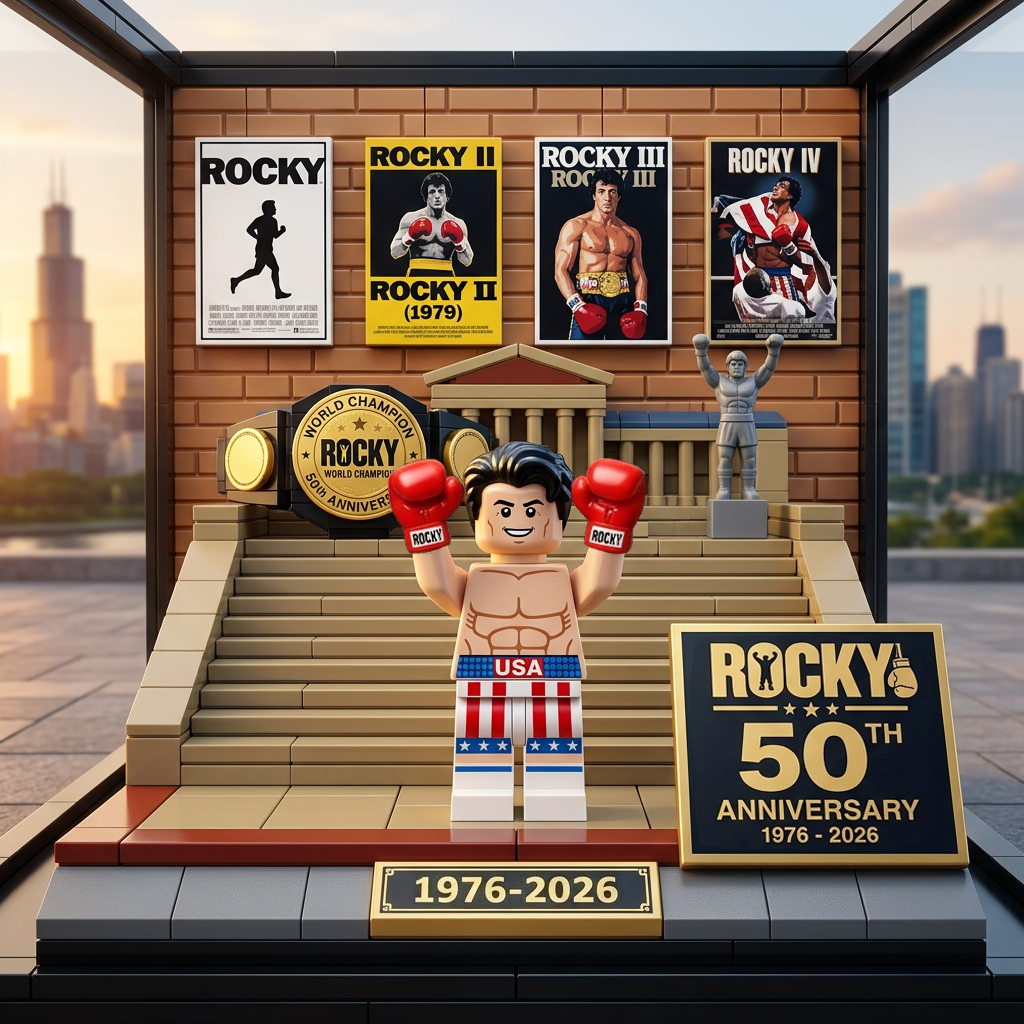 Rocky 50th Anniversary 1976-2026 Building Brick Set