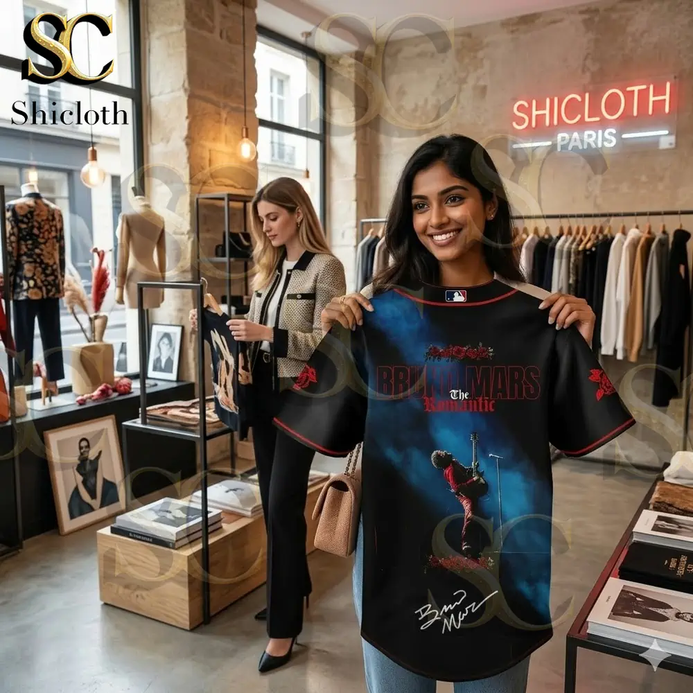 All MLB Teams X Bruno Mars ?The Romantic Tour 2026 Baseball Jersey