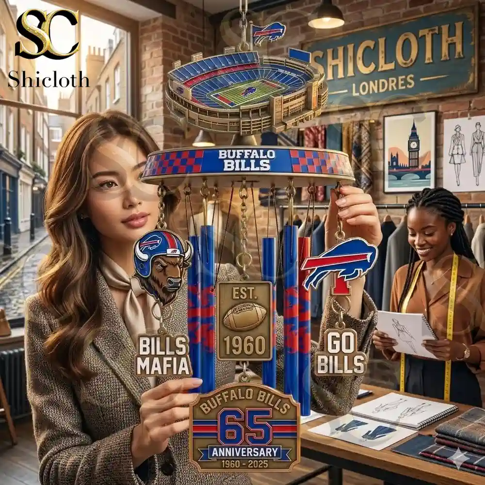 Buffalo Bills 65th Anniversary Commemorative Wind Chime