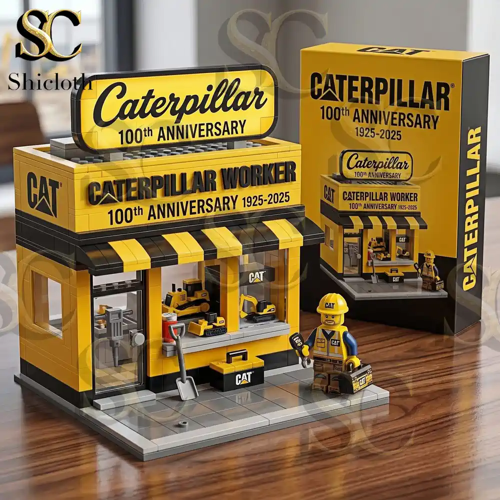 Alternative view of Caterpillar 100th Anniversary Building Brick Set