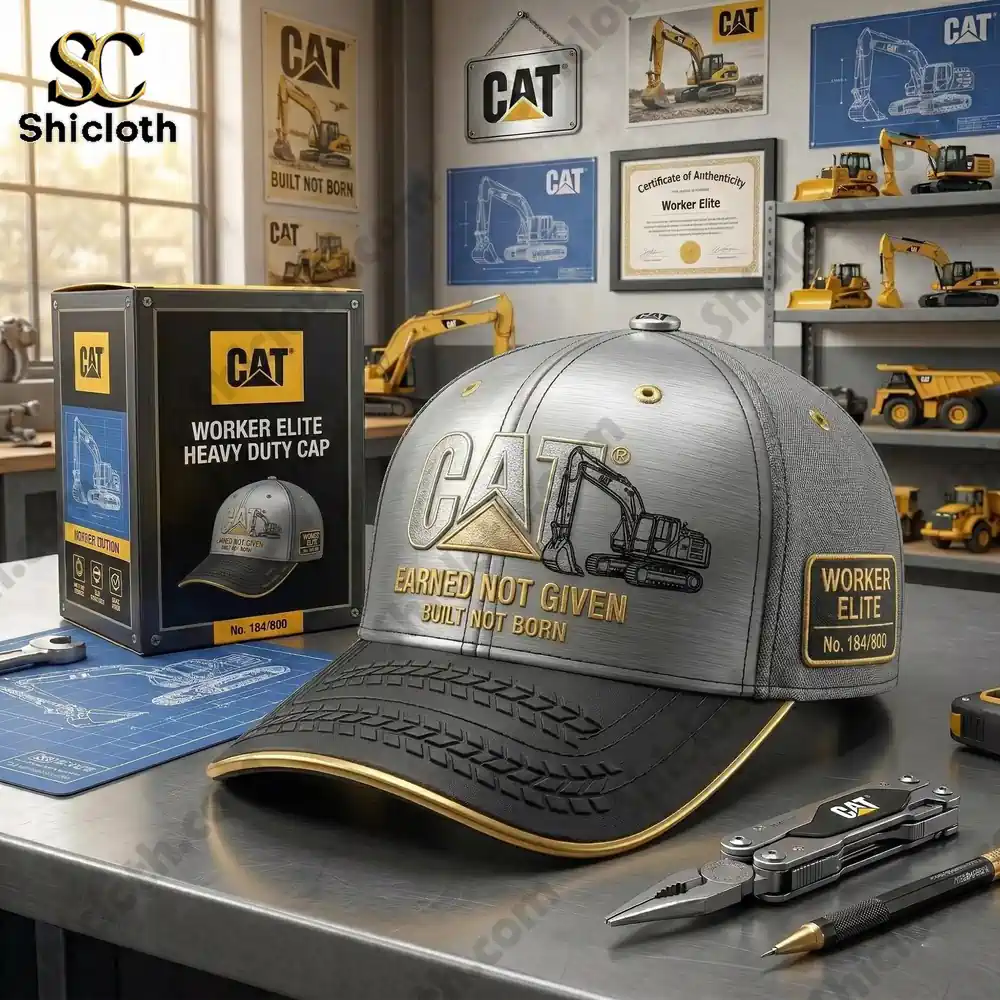 Alternative view of Caterpillar Worker Elite Heavy Duty Earned Not Given Built Not Born Cap Hat