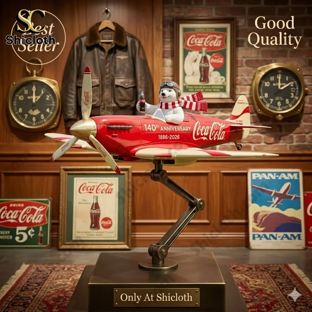 Coca-Cola 140th Anniversary The Aviator Polar Bear Wind Spinner