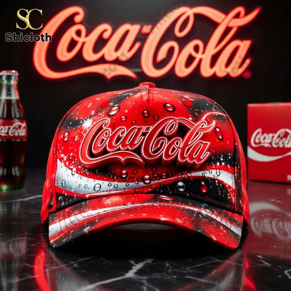 Alternative view of Coca-Cola Logo Custom Black Or Red Cap Hat