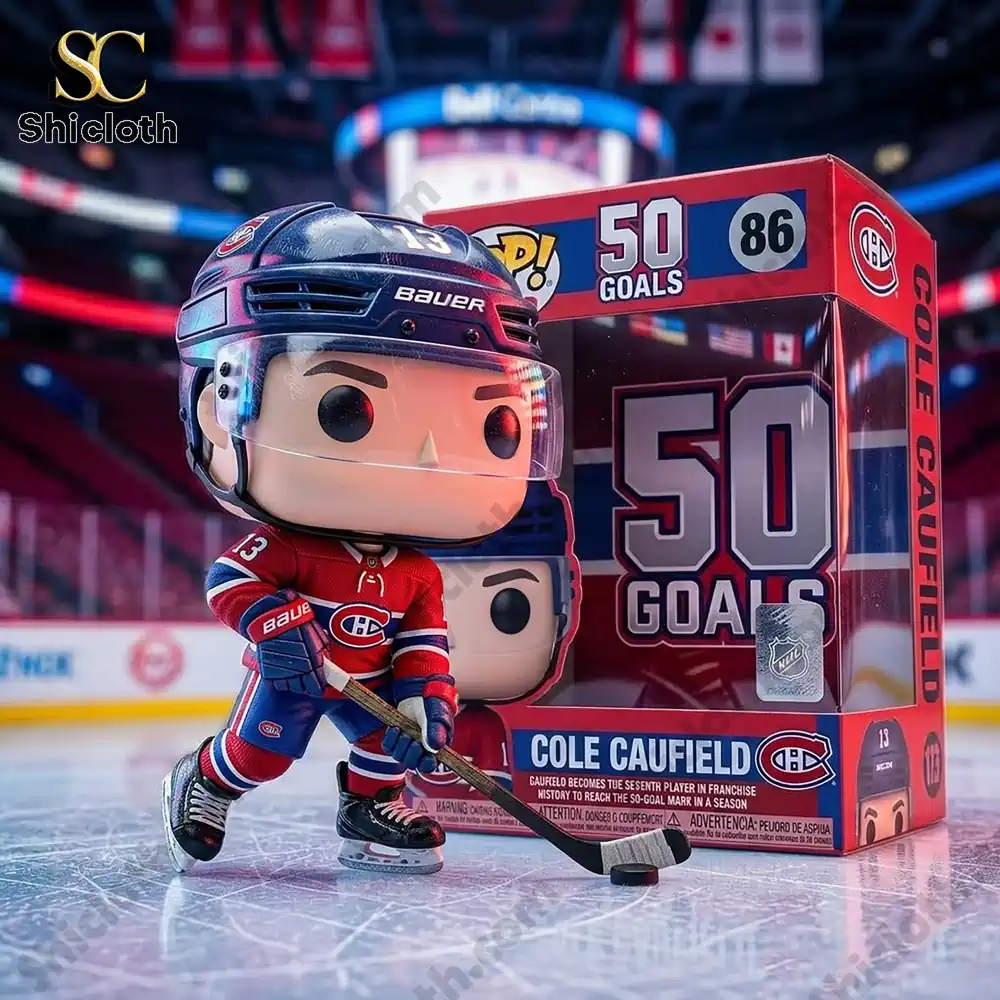 Alternative view of Cole Caufield 50 Goals Club Record Canadiens Pop! Figure 2026