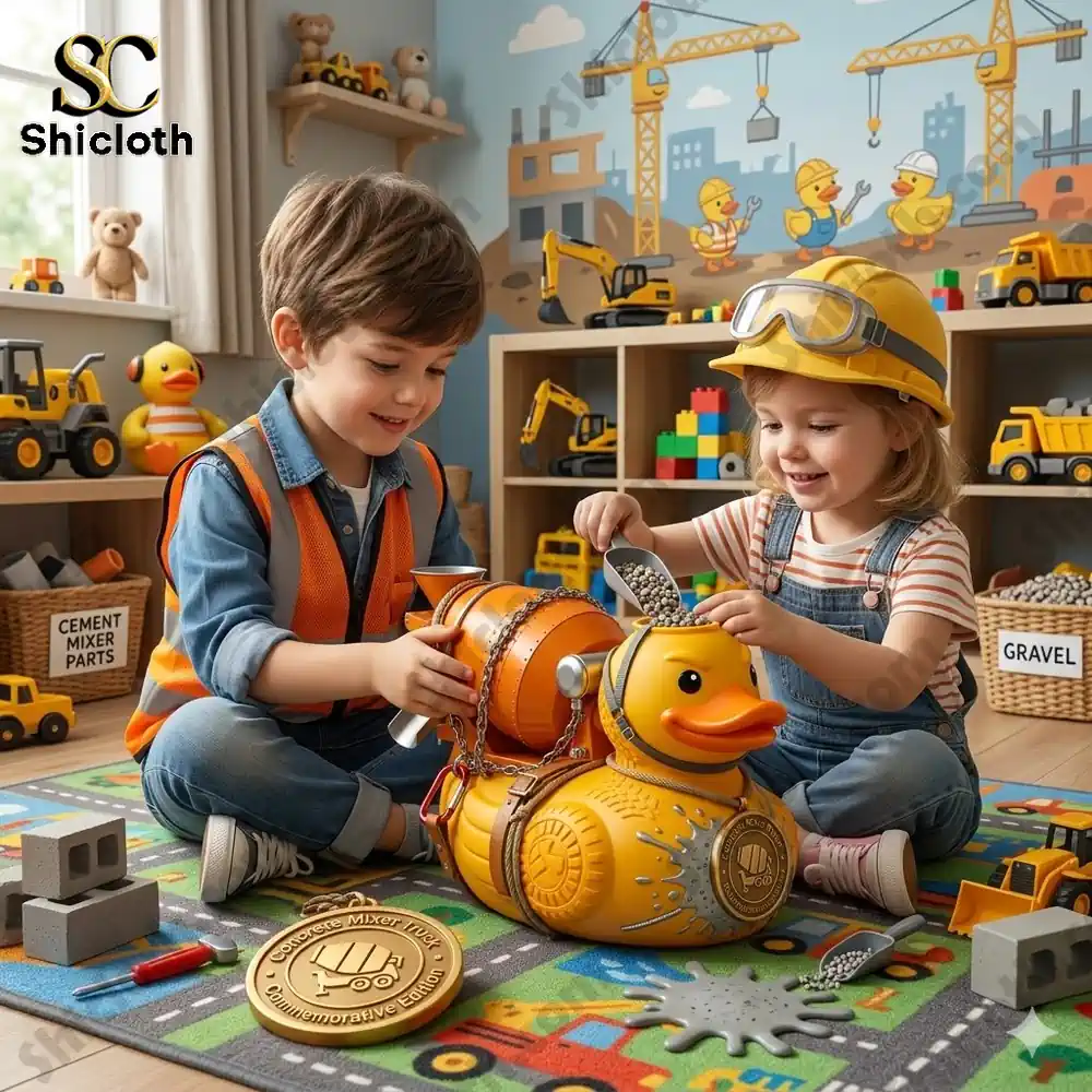 Concrete Mixer Truck Commemorative Duck