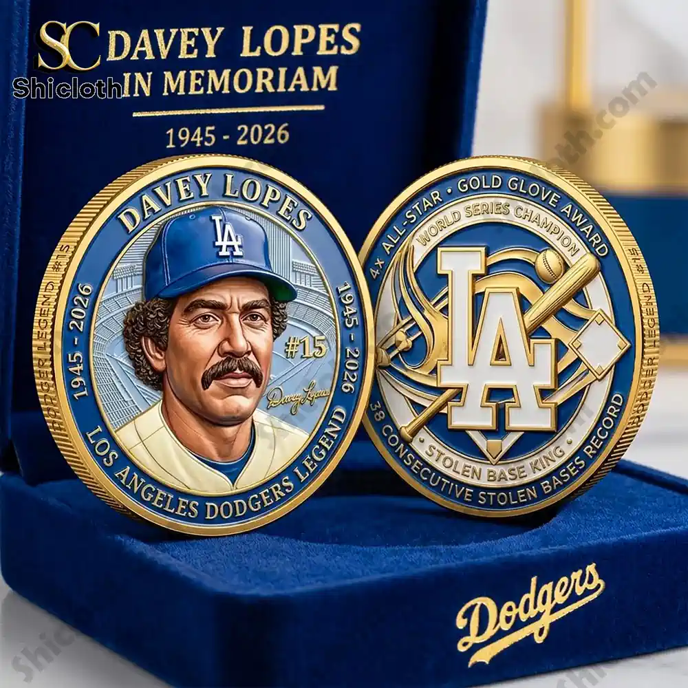 Davey Lopes Los Angeles Dodgers In Memoriam 1945-2026 Commemorative Coin