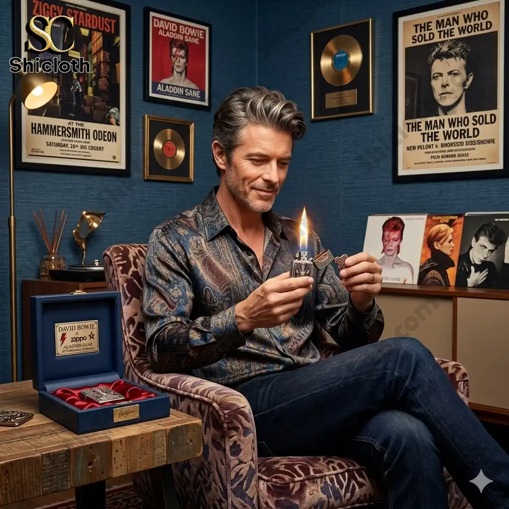 David Bowie Aladdin Sane 53rd Anniversary 3D Zippo Lighter