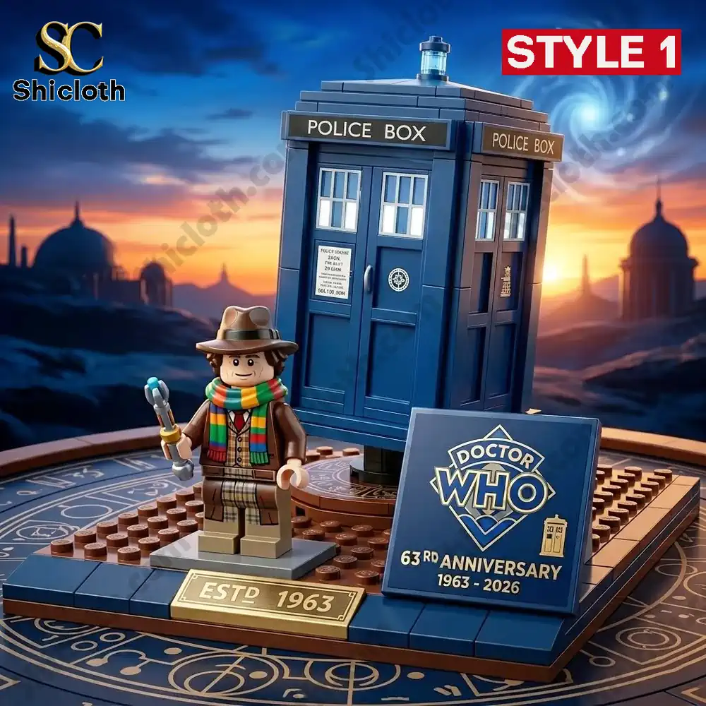 Alternative view of Doctor Who 63rd Anniversary Brick Edition