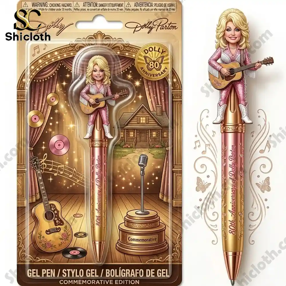 Alternative view of Dolly Parton 80th Anniversary Commemorative Gel Pen