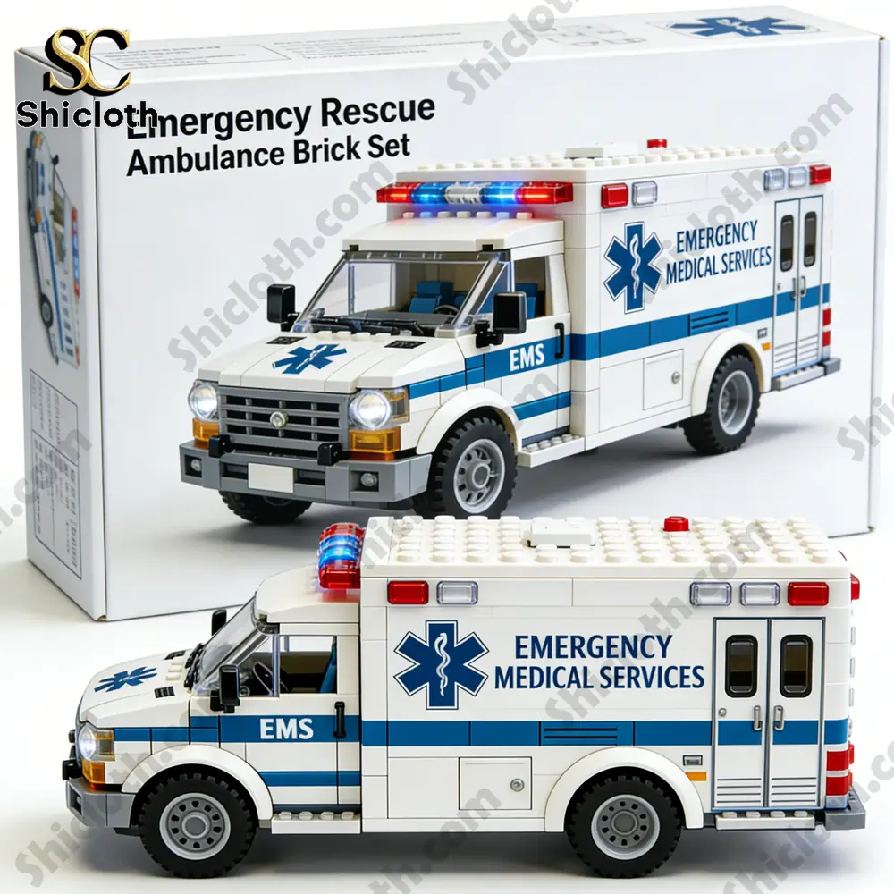 Emergency Rescue Ambulance Brick Set Honor the Heroes Who Save Lives