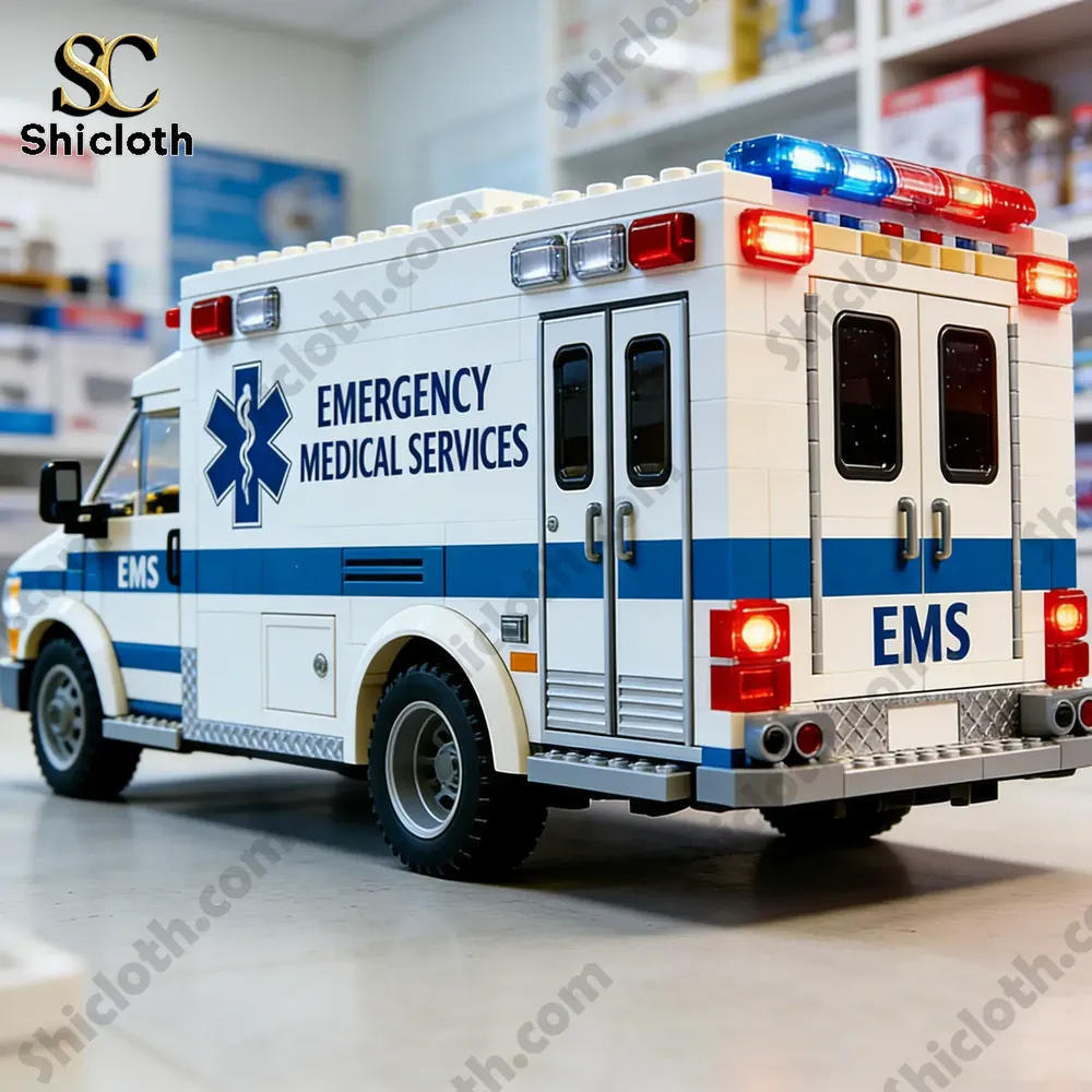 Alternative view of Emergency Rescue Ambulance Brick Set Honor the Heroes Who Save Lives