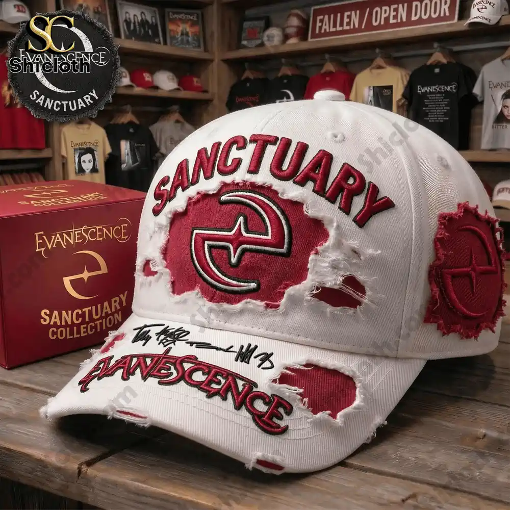 Alternative view of Evanescence Rock Band Sanctuary Collection Cap Hat