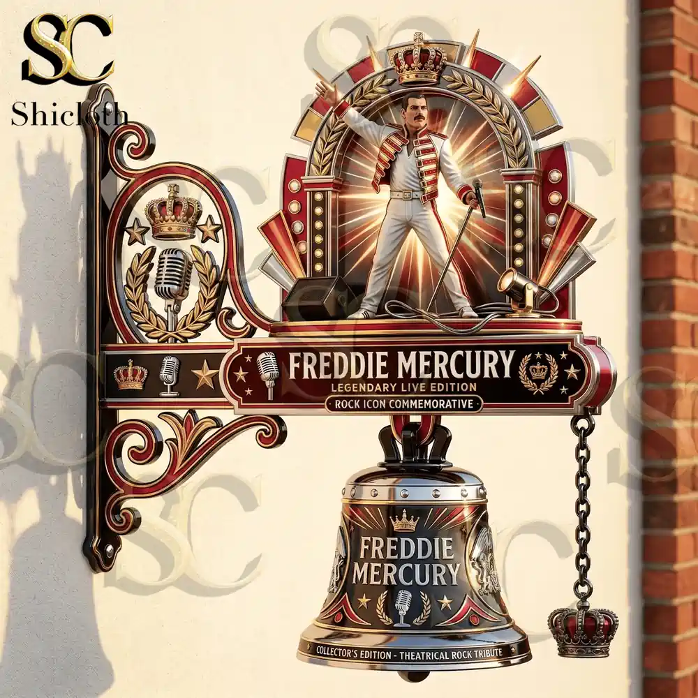 Alternative view of Freddie Mercury Commemorative Wall Bell