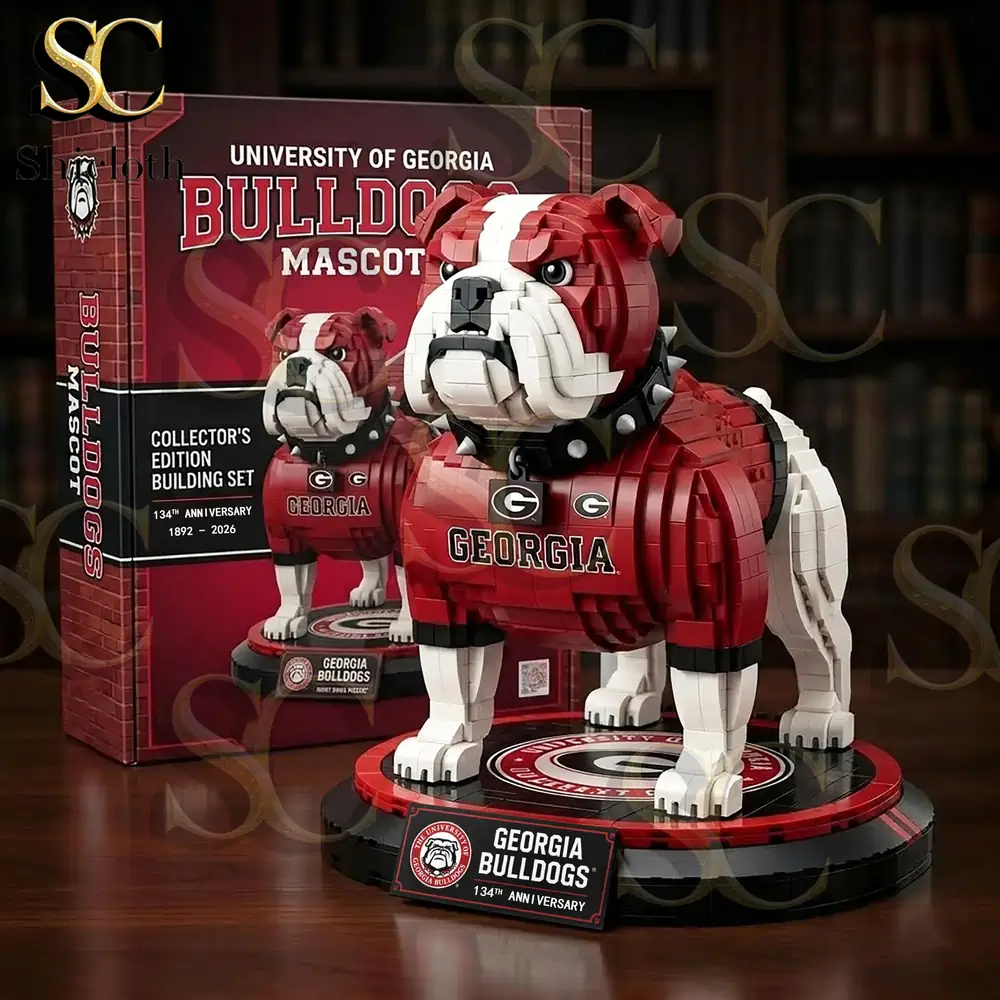 Georgia Bulldogs brick bulldog model with collector box on display!