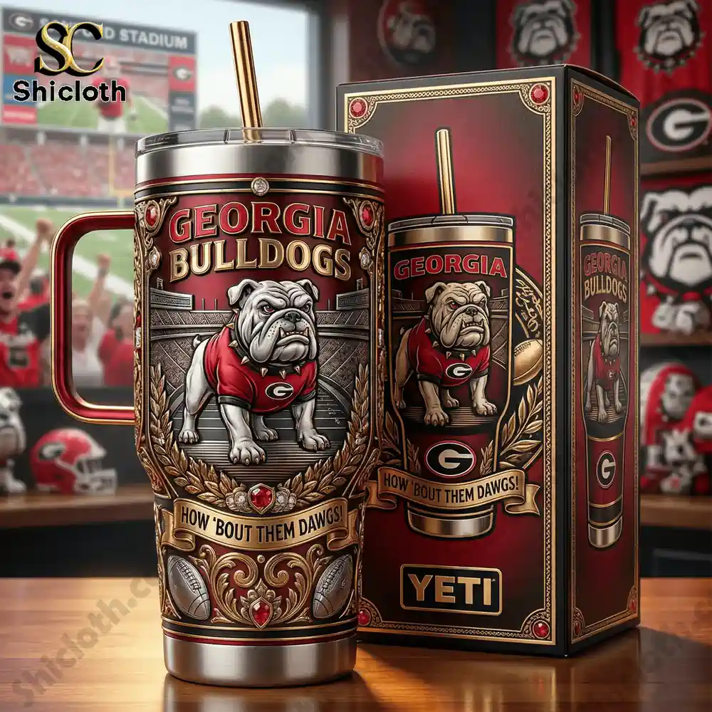Georgia Bulldogs tumbler with premium box packaging