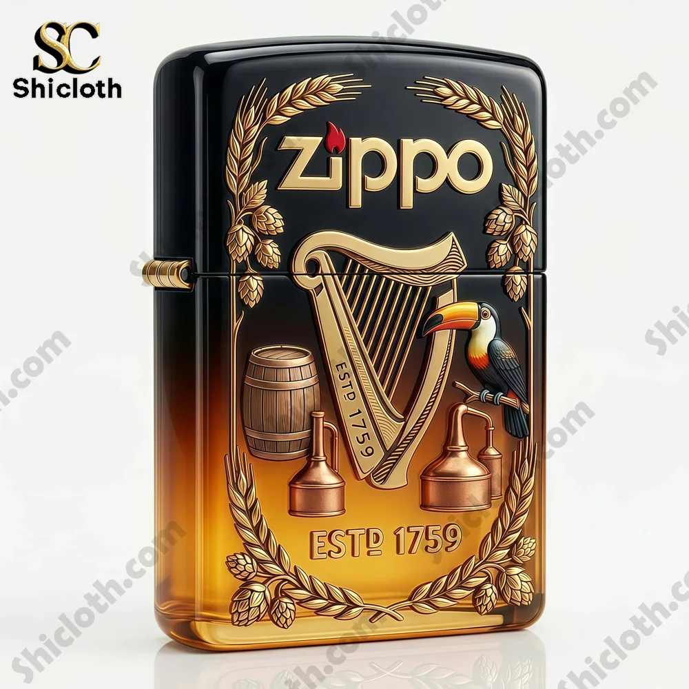 Alternative view of Guinness Brewery ESTD 1759 3D Zippo Lighter