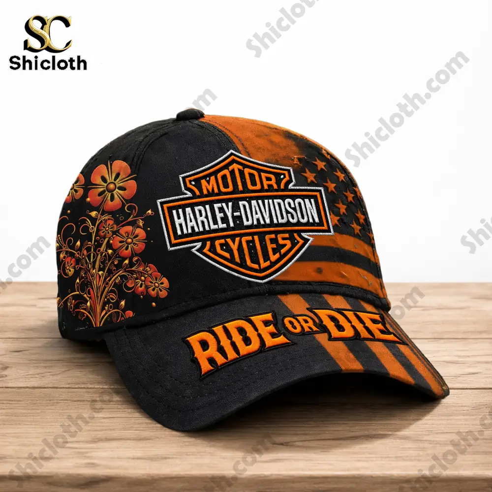 Alternative view of Harley Davidson Motor Cycles Ride Or Die Cap Hat
