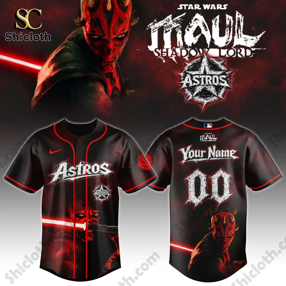 Alternative view of Houston Astros x Star War Darth Maul 2026 Jersey