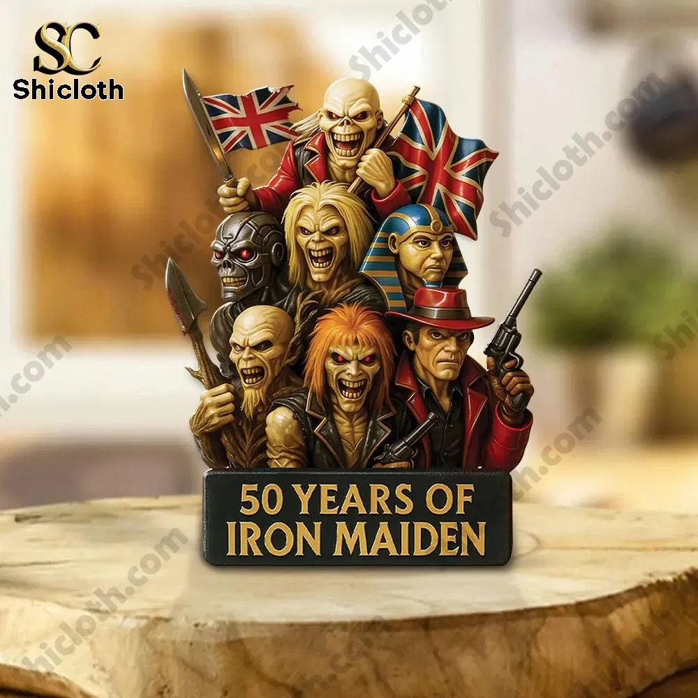 Alternative view of Iron Maiden 50th Anniversary Commemorative Limited Acrylic Figure