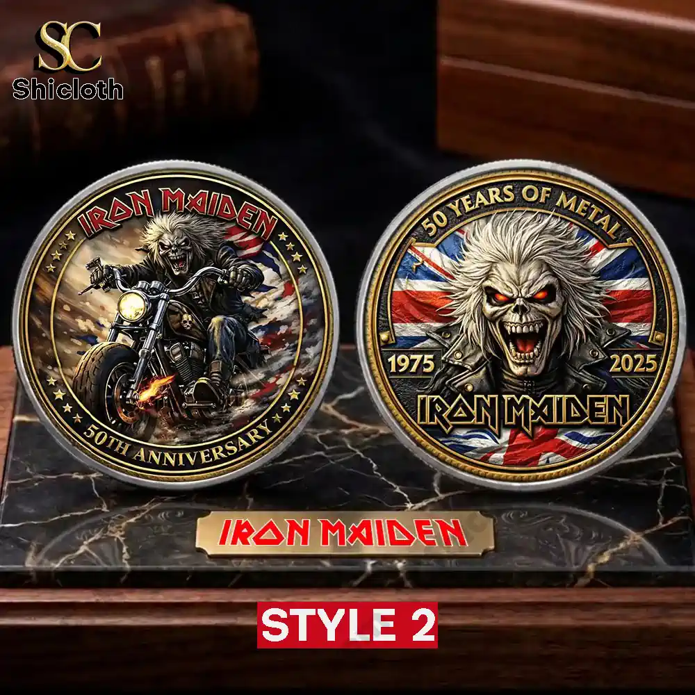 Iron Maiden Eddie 50th Anniversary Commemorative Limited Coin