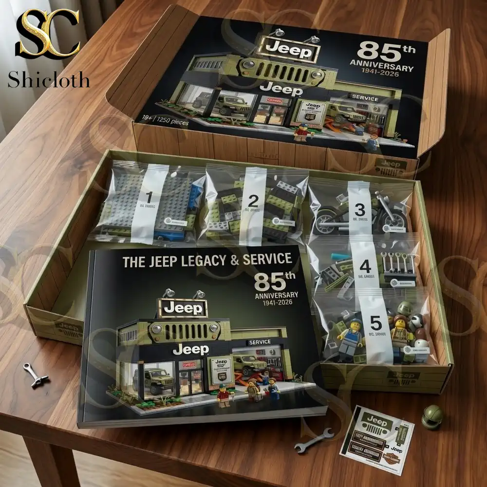 Alternative view of Jeep 85th Anniversary Showroom & Service Center Building Block Set