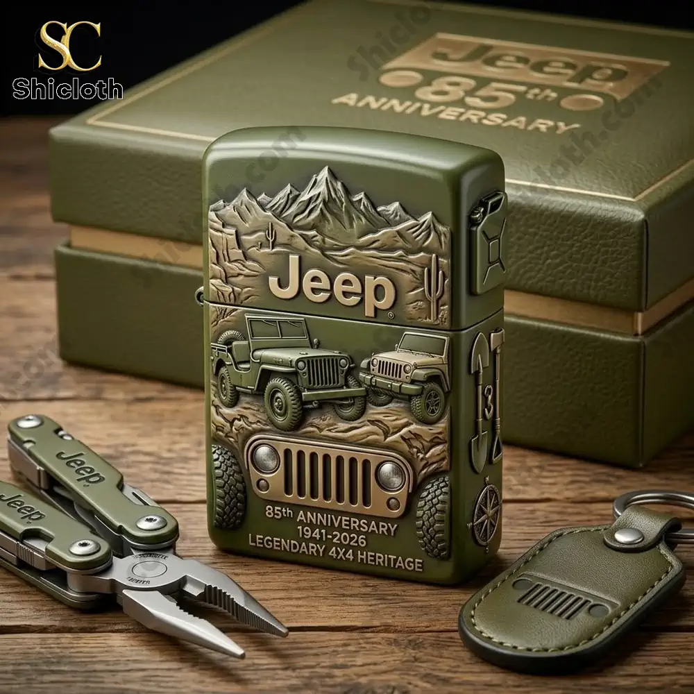 Alternative view of Jeep 85th Anniversary?3D Zippo Lighter