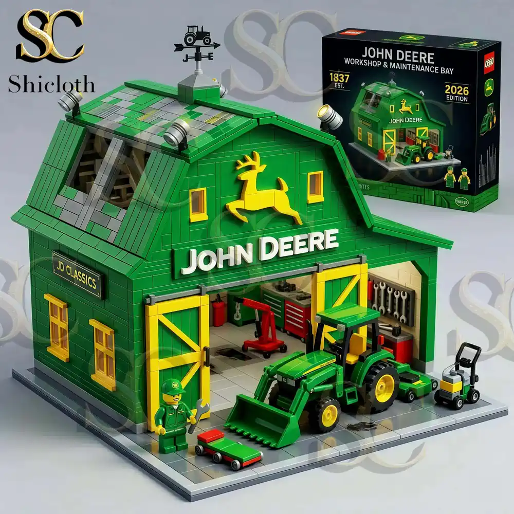 Alternative view of John Deere Barn & Tractor Building Set