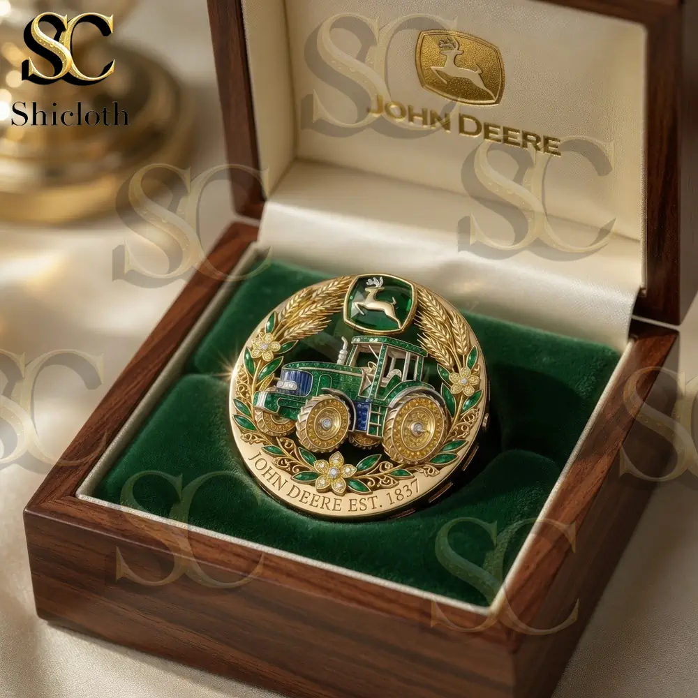 Alternative view of John Deere Enamel Brooch Pin The Best Father’s Day Gift