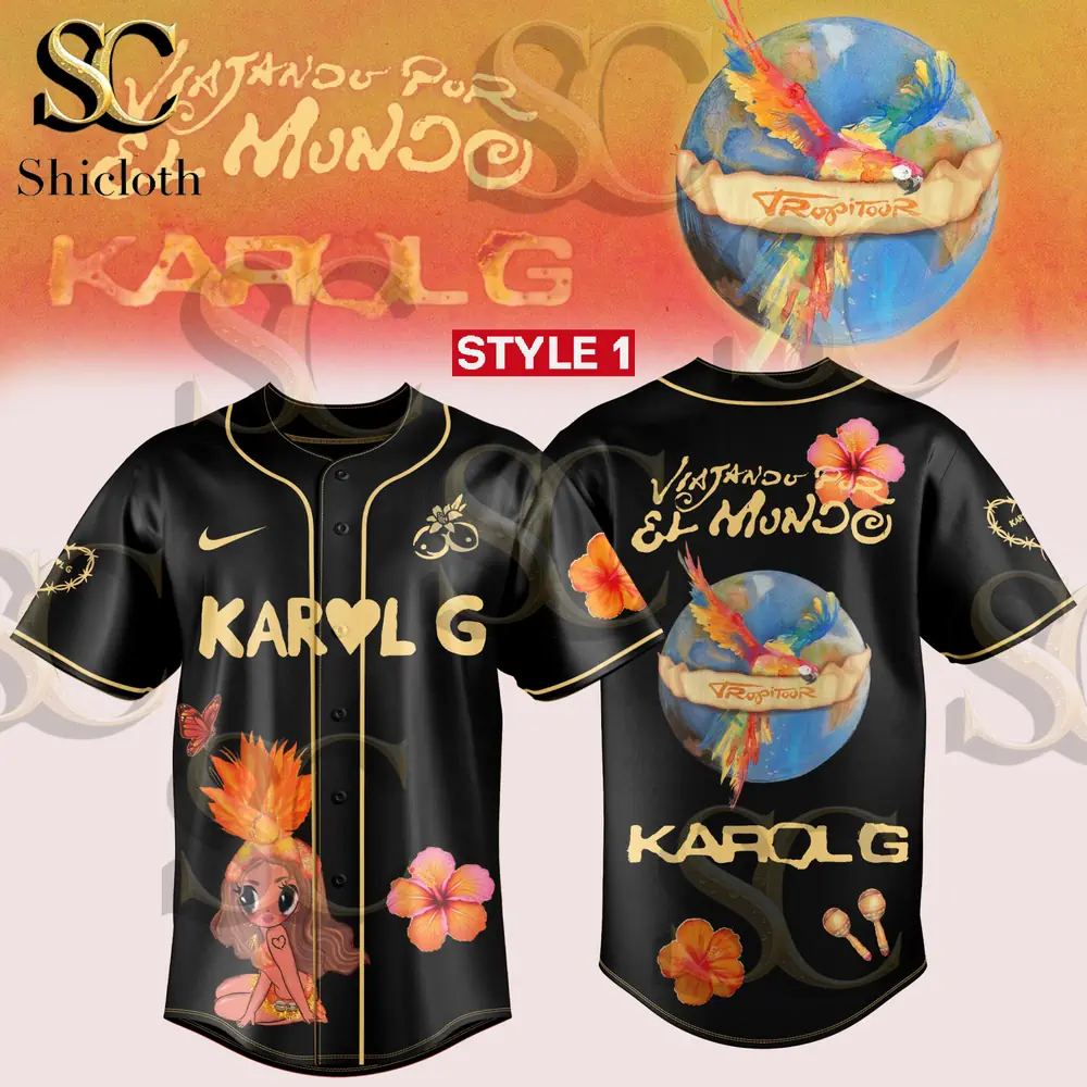 Alternative view of Karol G Viajando Por El Mundo Tropitour 2026 Jersey
