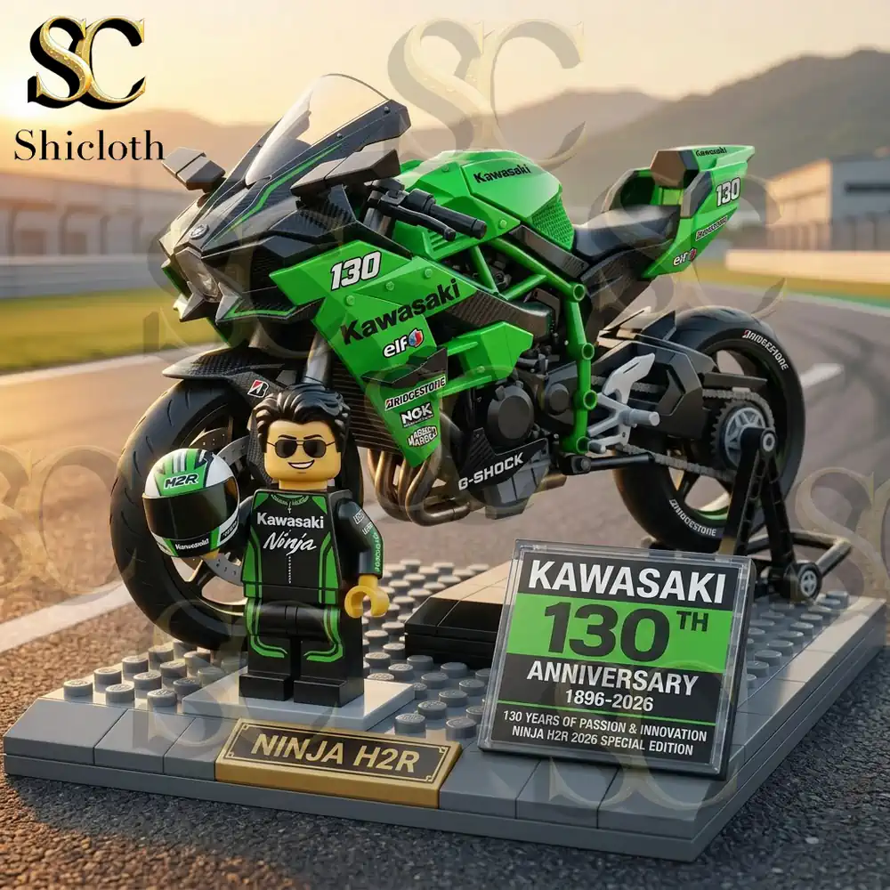 Alternative view of Kawasaki 130th Anniversary Building Brick