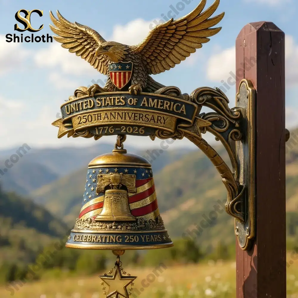 eagle bell celebrating united states 250th anniversary outdoors