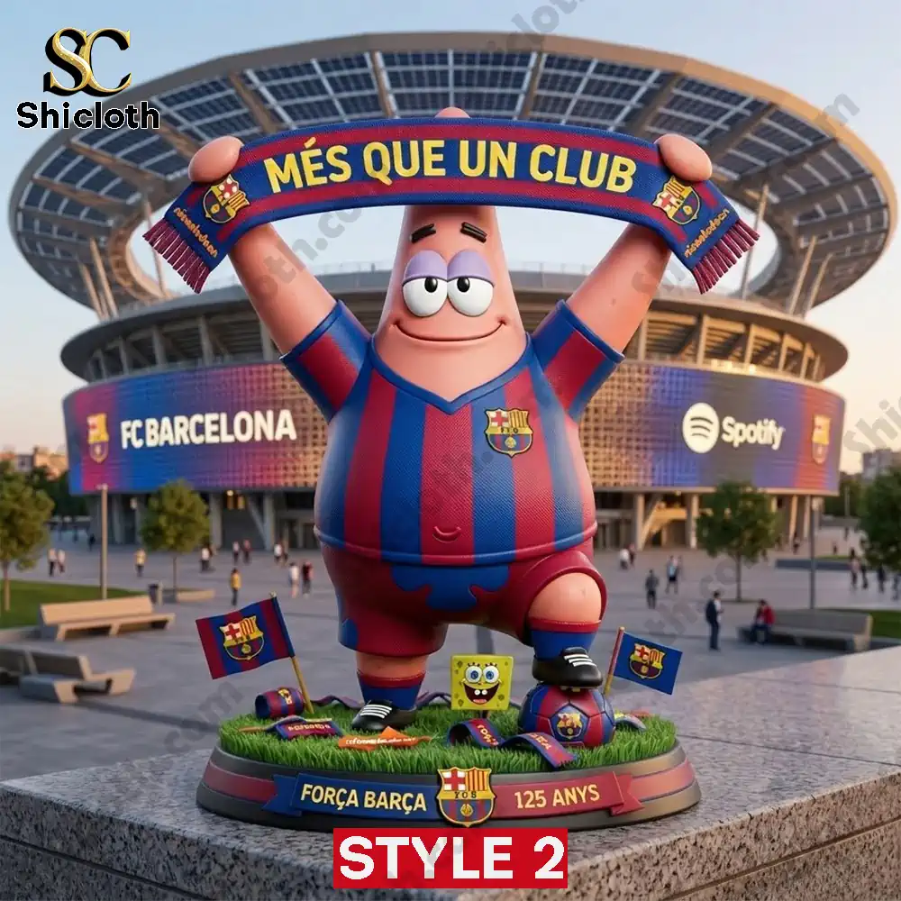 Alternative view of Lionel Messi x Spongebob Squarepants Fc Barcelona 125th Anniversary Pop Figure