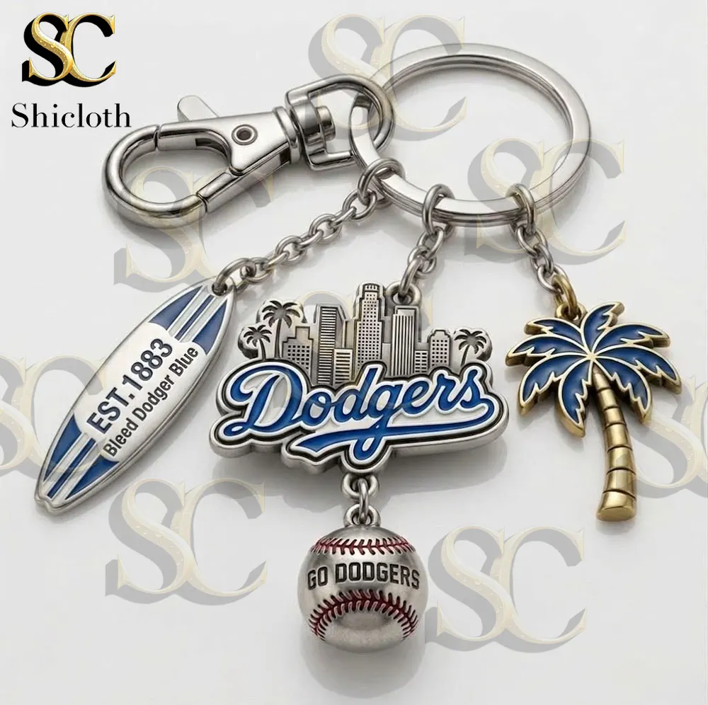 Alternative view of Los Angeles Dodgers EST.1883 Bleed Dodger Blue Keychain