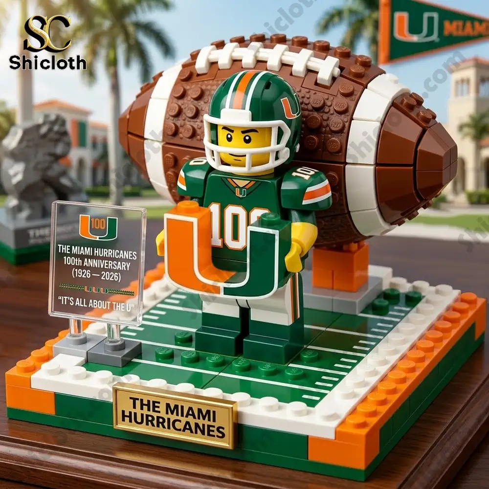 Alternative view of Miami Hurricanes It's All About The U 100th Anniversary Building Brick