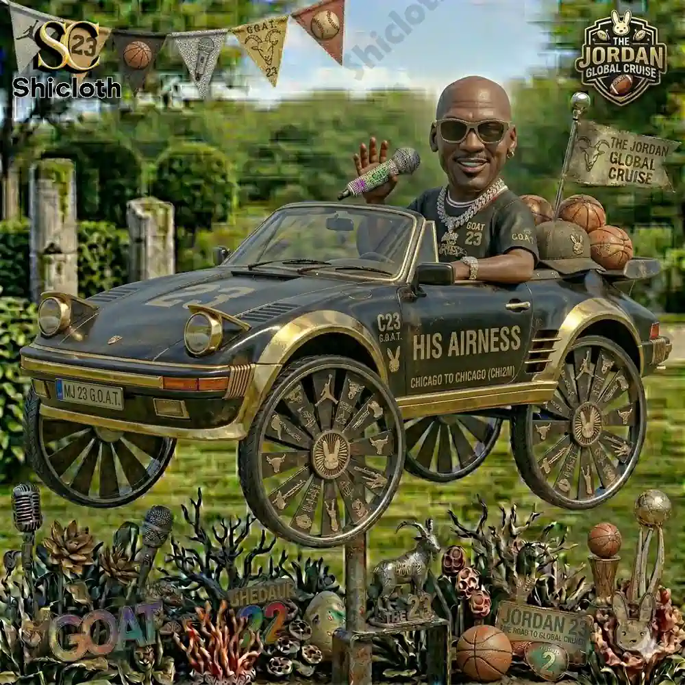 Decorative car model with basketball elements and detailed artistic background!