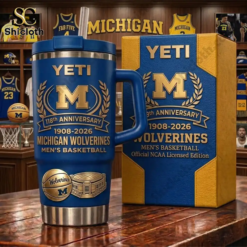 Alternative view of Michigan Wolverines 118th Anniversary Tumbler With Handle