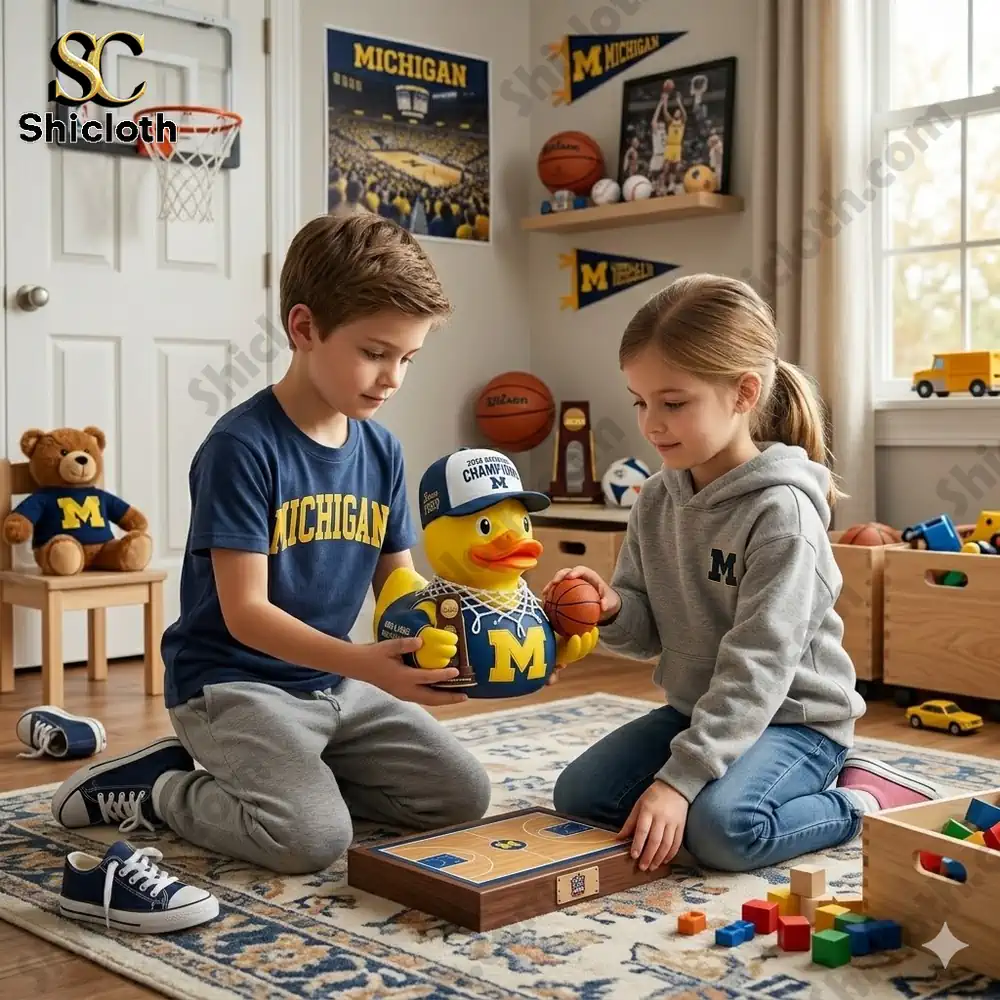 Michigan Wolverines 2026 NCAA Men's Basketball National Champions Rubber Duck