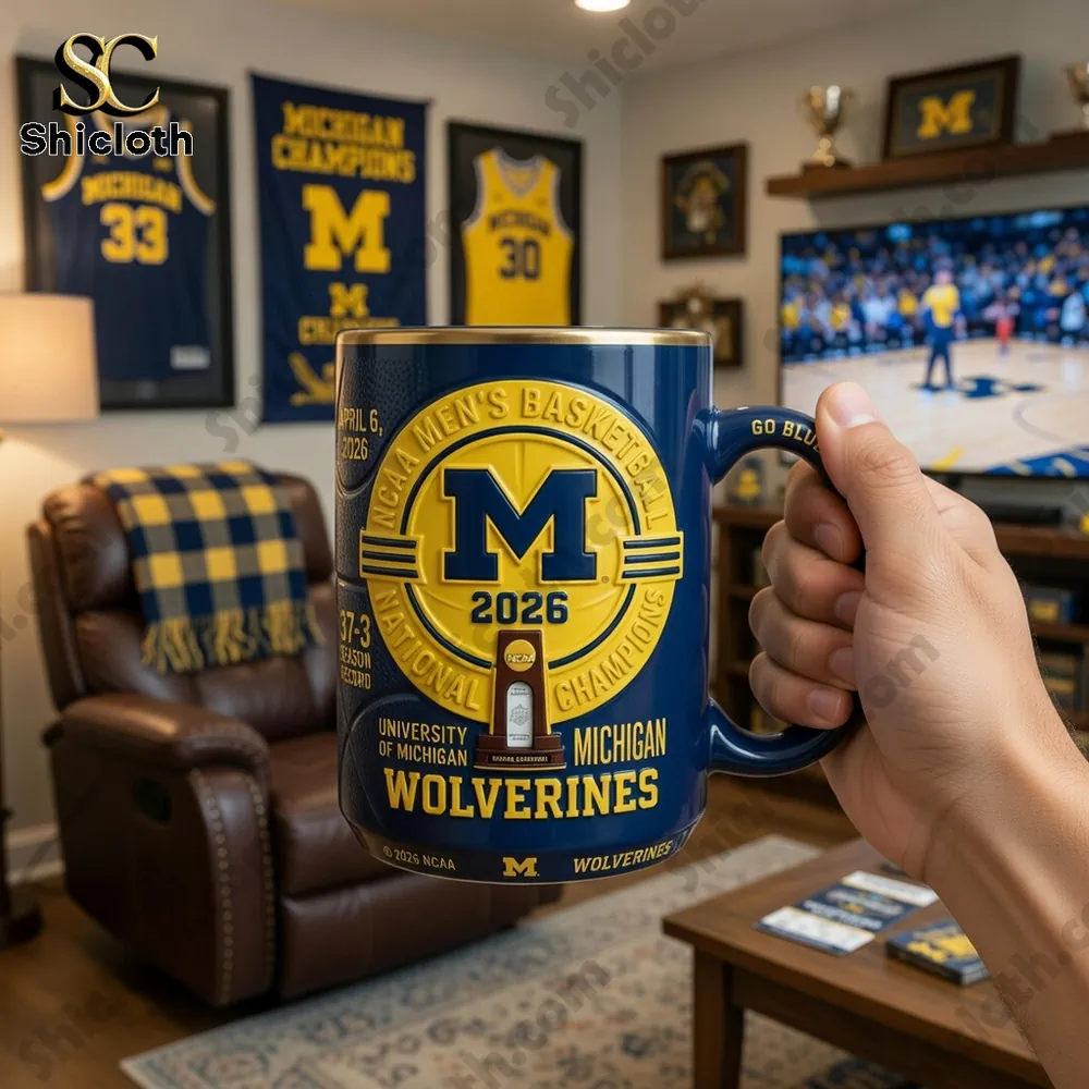 Alternative view of Michigan Wolverines 2026 NCAA National Champions Commemorative Mug