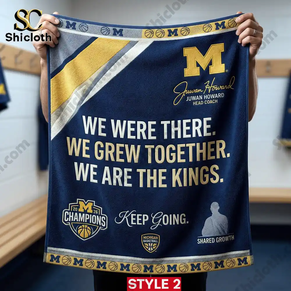 Michigan Wolverines motivational champions towel with team slogan!