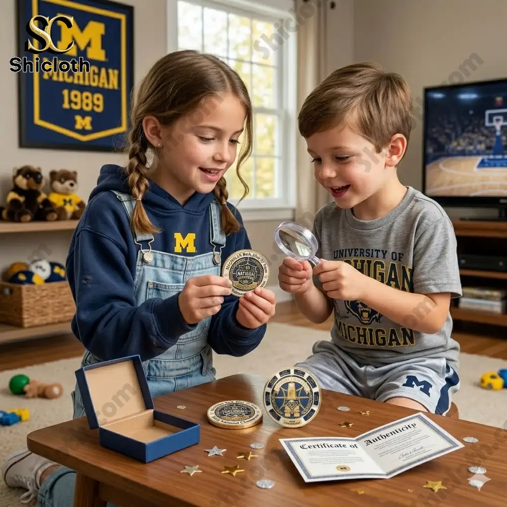 Michigan Wolverines Back After 37 Years NCAA National Champs Coin