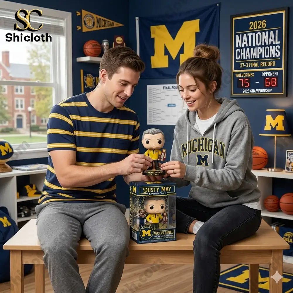 Michigan Wolverines Coach Dusty May NCAA National Champions 2026 Pop! Figure
