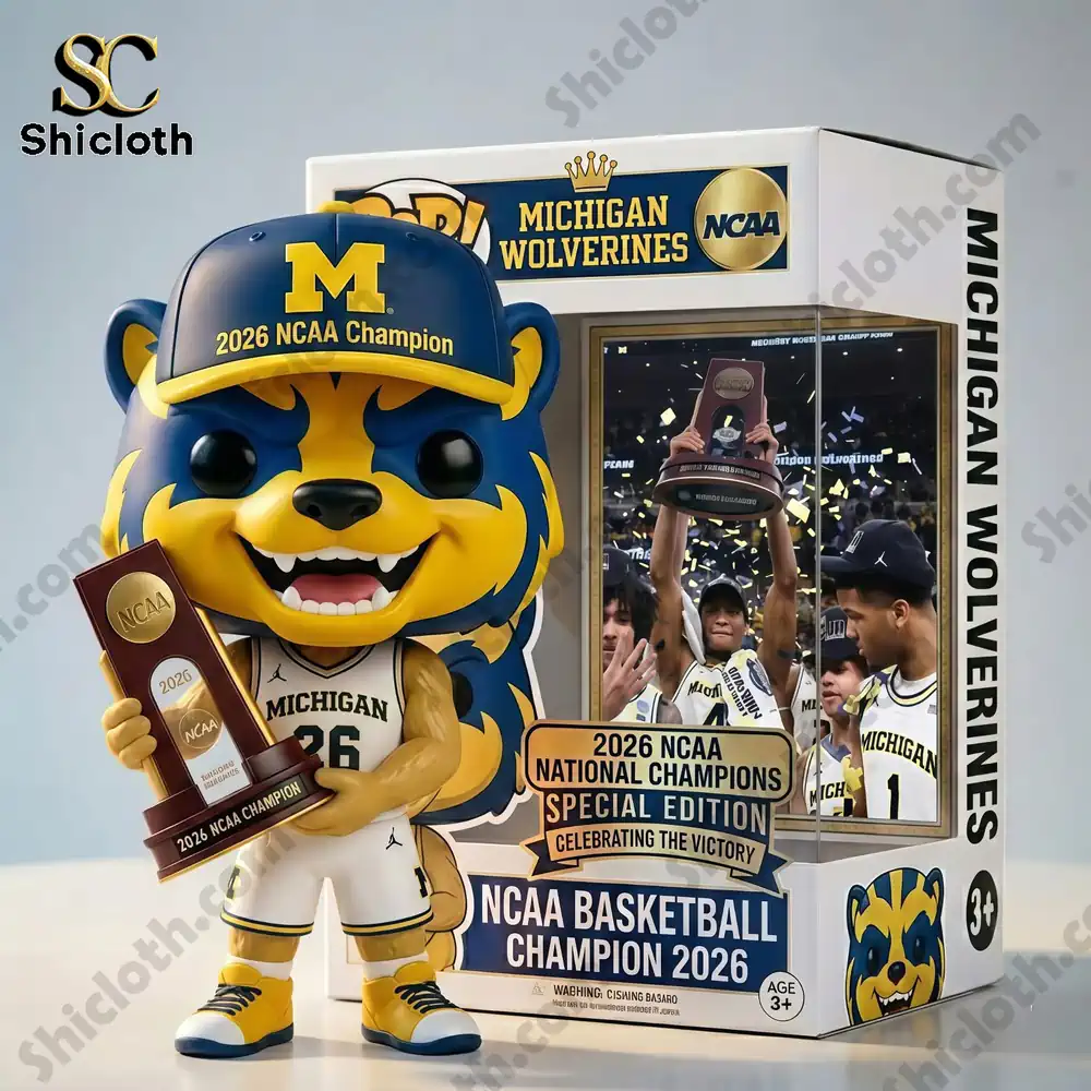 Alternative view of Michigan Wolverines Mascot 2026 NCAA National Champions Pop! Figure