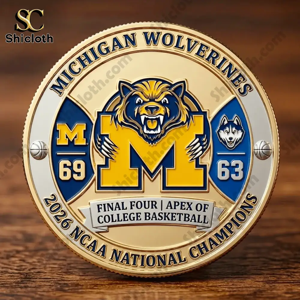 Alternative view of Michigan Wolverines NCAA 2026 National Champions Coin