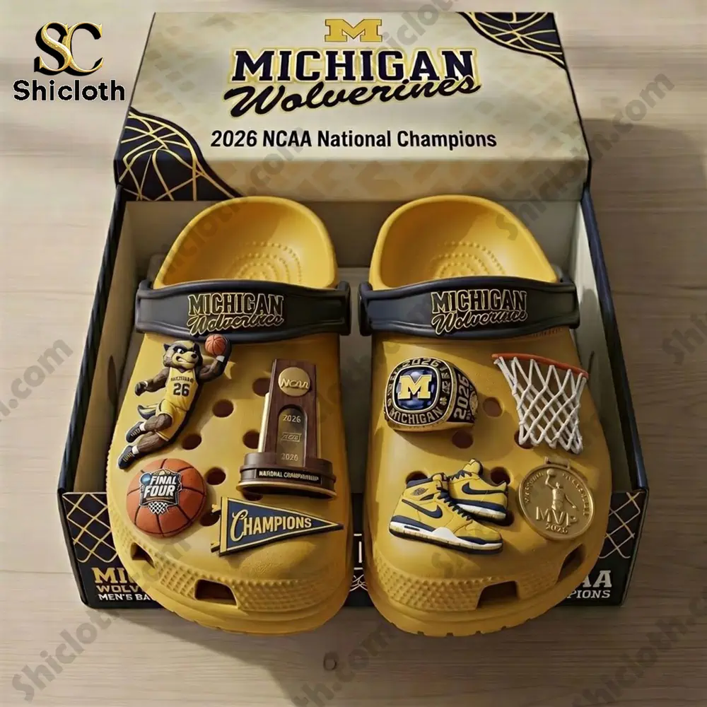 Alternative view of Michigan Wolverines NCAA National Championship 2026 Clogs Crocs