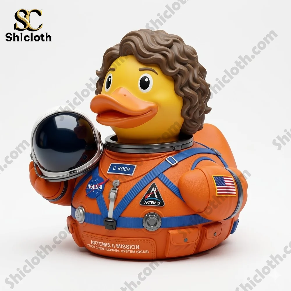 Alternative view of NASA Artemis II Commemorative Duck